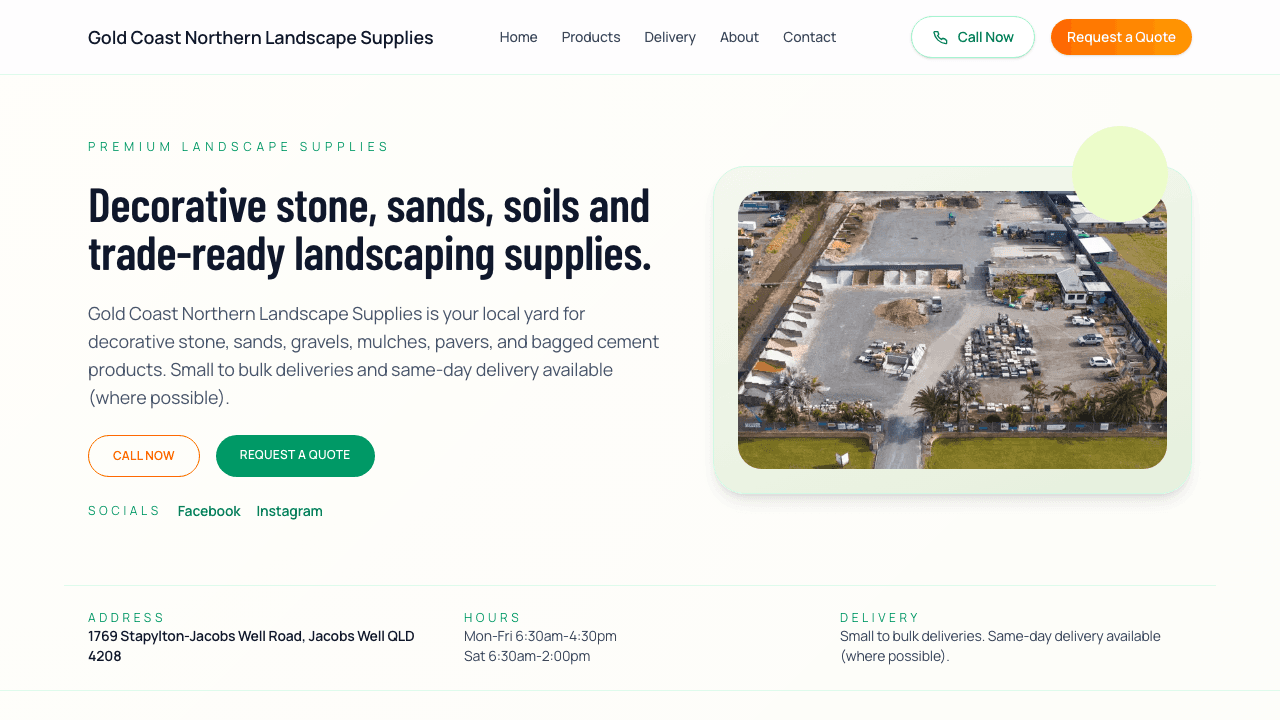 North GC Landscape website preview